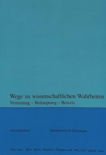 Imagen de archivo de Wege zu wissenschaftlichen Wahrheiten. a la venta por SKULIMA Wiss. Versandbuchhandlung