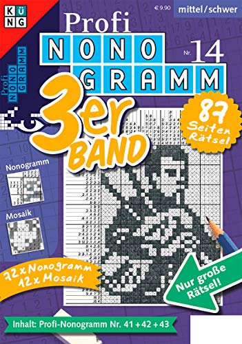 Stock image for Profi-Nonogramm 3er-Band Nr. 14: 87 Seiten Rtsel / 72x Nonogramm / 12x Mosaik for sale by Revaluation Books