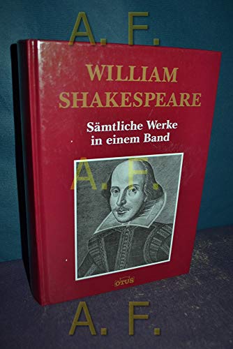 Beispielbild fr William Shakespeare - Smtliche Werke in einem Band zum Verkauf von medimops