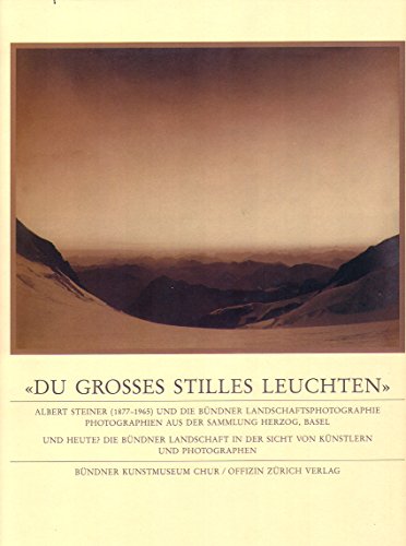 9783907495322: Du grosses stilles Leuchten. Bndner Fotografen als Interpreten der Landschaft