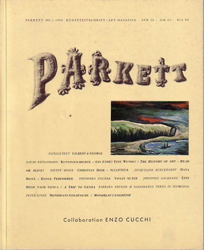 Parkett, No. 1: Enzo Cucchi (9783907509517) by Vischer, Theodora