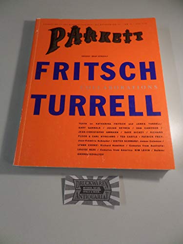 9783907509753: James Turrell and Katharina Fritsch: No 25 (Parkett art magazine series)