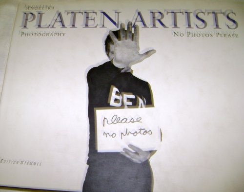 9783908161554: Platen Artists: No Photos Please (English, German, French and German Edition)