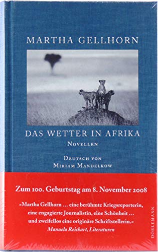 9783908777465: Das Wetter in Afrika: Novellen