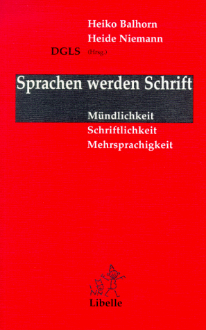 Stock image for Sprachen werden Schrift. for sale by Better World Books Ltd