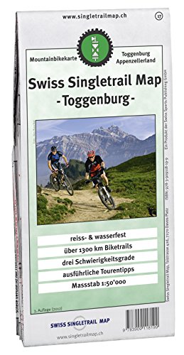 Toggenburg. Mountainbikekarte für das Toggenburg