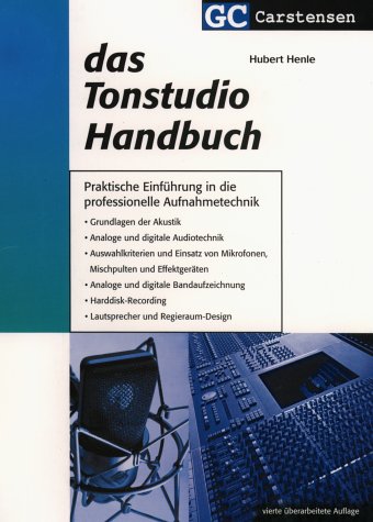Beispielbild fr Das Tonstudio Handbuch zum Verkauf von medimops
