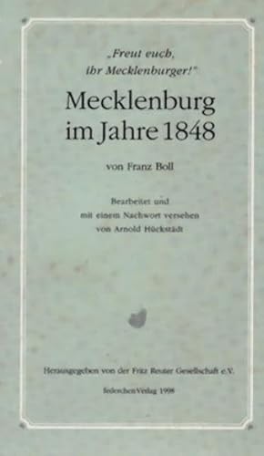 Imagen de archivo de Mecklenburg im Jahre 1848 a la venta por medimops