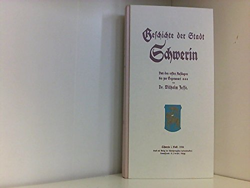 Beispielbild fr Geschichte der Stadt Schwerin 1 zum Verkauf von getbooks GmbH