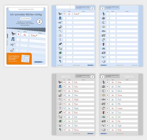 Stock image for Ich schreibe Wrter richtig - Abreiblock 2 - Lernzielkontrolle - Kurze Wrter for sale by GreatBookPrices