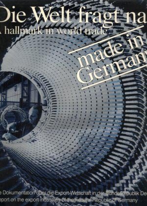 Stock image for Die Welt fragt nach made in Germany. - A hallmark in world trade for sale by Better World Books