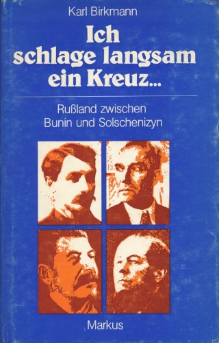 Beispielbild fr Ich schlage langsam ein Kreuz zum Verkauf von Antiquariat Walter Nowak