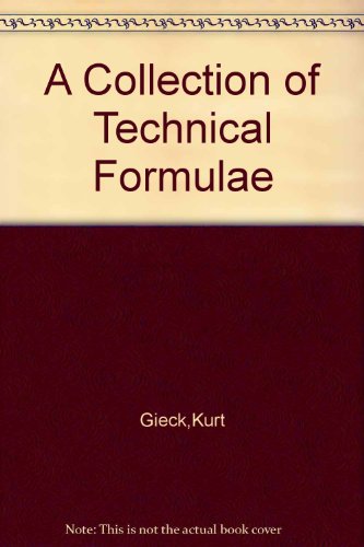 Imagen de archivo de A COLLECTION OF TECHNICAL FORMULAE. a la venta por books4u31