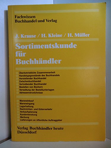 Stock image for Sortimentskunde fr Buchhndler for sale by medimops
