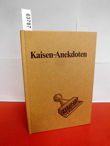 Beispielbild fr Kaisen-Anekdoten. Hardcover zum Verkauf von Deichkieker Bcherkiste