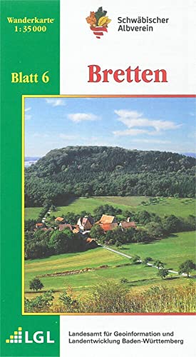 Beispielbild fr Bretten: Wanderkarte 1:35.000 (Karte des Schwbischen Albvereins, Band 6) zum Verkauf von medimops