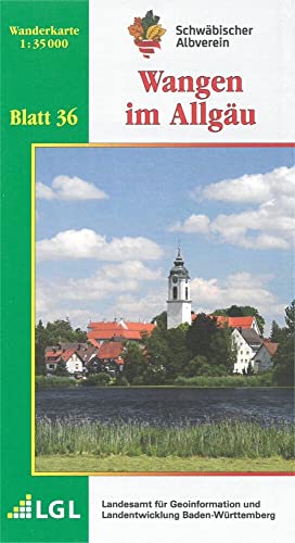 Beispielbild fr Wangen im Allgu: Wanderkarte 1:35.000 (Karte des Schwbischen Albvereins, Band 36) zum Verkauf von medimops