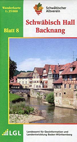 Beispielbild fr Schwbisch Hall - Backnang: Wanderkarte 1:35.000 (Karte des Schwbischen Albvereins, Band 8) zum Verkauf von medimops