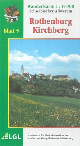 9783920801780: Karte des Schwbischen Albvereins 05 Rothenburg - Kirchberg 1 : 35 000: Wanderkarte