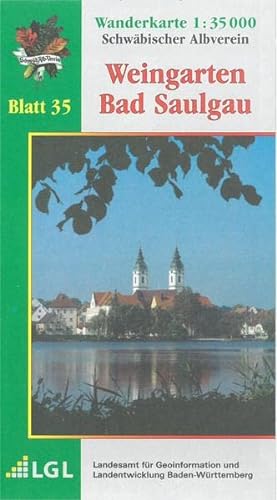 9783920801872: Karte des Schwbischen Albvereins 35 Weingarten - Bad Saulgau 1:35.000: Wanderkarte