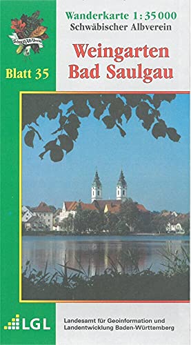 Stock image for Karte des Schwbischen Albvereins 35 Weingarten - Bad Saulgau 1:35.000 for sale by Blackwell's