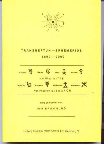 Beispielbild fr Transneptun-Ephemeride 1890-2000 zum Verkauf von HPB-Red