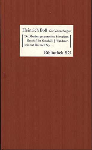 Beispielbild fr Drei Erzhlungen. Heinrich Bll. Mit einem Nachw. von Klaus Schuhmann / Bibliothek SG ; Dr. 29 zum Verkauf von Bunt Buchhandlung GmbH