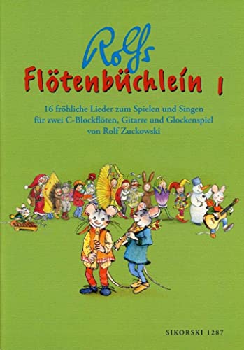 Beispielbild fr Fltenbchlein. 16 frhliche Lieder fr 2 C-Blockflten, Gitarre und Glockenspiel: Fltenbchlein, Bd.1: 16 frhliche Lieder zum Spielen und Singen . und Grifftabellen fr Blockflte und Gitarre zum Verkauf von medimops