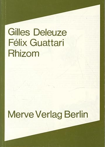 Beispielbild fr Rhizom -Language: german zum Verkauf von GreatBookPrices