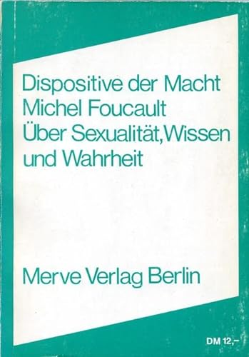 9783920986968: Dispositive der Macht: Über Sexualität, Wissen und Wahrheit: 77