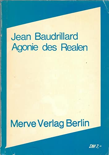 Stock image for Agonie des Realen -Language: german for sale by GreatBookPrices