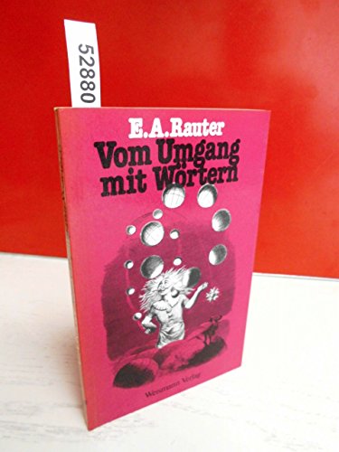 9783921040539: Vom Umgang mit Wortern (German Edition)