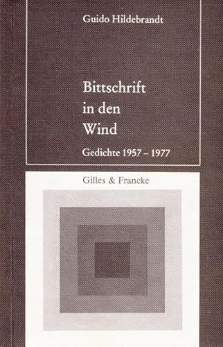 Stock image for Bittschrift in den Wind for sale by medimops