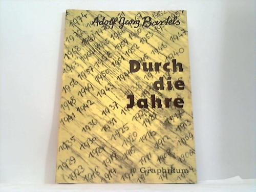 Stock image for Durch die Jahre: Gedichte. Mit Zeichnungen und Vignetten von Graphikern aus alter und neuer Zeit. - (=Reihe Dichter und Zeichner. Band 10). for sale by BOUQUINIST