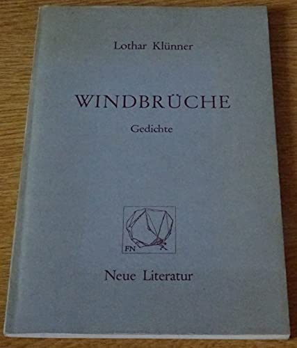 Stock image for Windbrche. Gedichte for sale by German Book Center N.A. Inc.