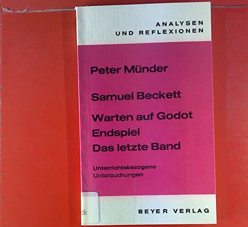 Beispielbild fr Samuel Beckett - "Warten auf Godot", "Endspiel", "Das letzte Band" - unterrichtsbezogene Untersuchungen zum Verkauf von 3 Mile Island