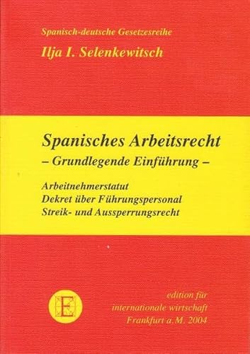 9783921326510: Spanisches Arbeitsrecht