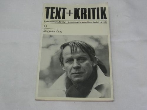 Beispielbild fr TEXT + KRITIK, Zeitschrift fr Literatur, Nr. 52: Siegfried Lenz zum Verkauf von Versandantiquariat Felix Mcke