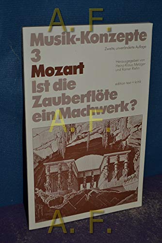 Stock image for Mozart. Ist die Zauberflte ein Machwerk? for sale by Antiquariat Dr. Christian Broy