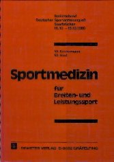 Sportmedizin, für Breiten- und Leistungssport,