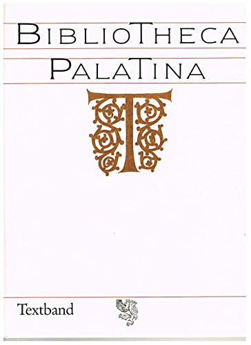9783921524886: Bibliotheca Palatina: Katalog zur Ausstellung vom 8. Juli bis 2. November 1986, Heiliggeistkirche Heidelberg (Heidelberger Bibliotheksschriften) (German Edition)
