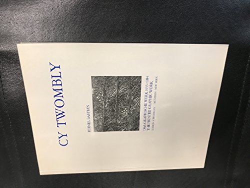 Beispielbild fr Cy Twombly. Das graphische Werk 1953 - 1984. A Catalogue Raisonne of the printed graphic work. zum Verkauf von Matthaeus Truppe Antiquariat