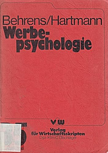 Beispielbild fr Werbepsychologie zum Verkauf von TAIXTARCHIV Johannes Krings