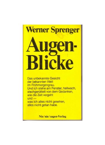 Beispielbild fr Augen-Blicke: Lyrik und Prosa zum Verkauf von Versandantiquariat Felix Mcke