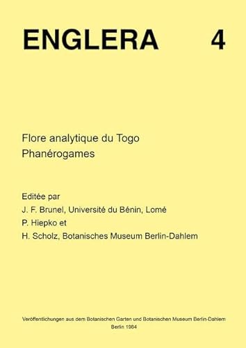 Beispielbild fr Flore analytique du Togo. Phanrogames. Hrsg. von der Direktorin des Botanischen Gartens und Botanischen Museums Berlin - Dahlem und der Deutschen Gesellschaft fr Technische Zusammenarbeit (GTZ), Eschborn. zum Verkauf von Antiquariat am St. Vith