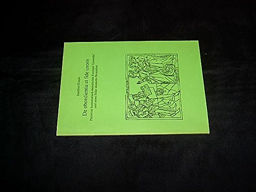 De oboedientia et fide uxoris: Petrarcas humanistisch-moralisches Exempel "Griseldis" und seine fruÌˆhe deutsche Rezeption (Gratia) (German Edition) (9783921834053) by Knape, Joachim