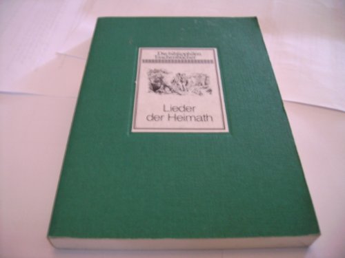 Stock image for Lieder der Heimath for sale by Versandantiquariat Felix Mcke