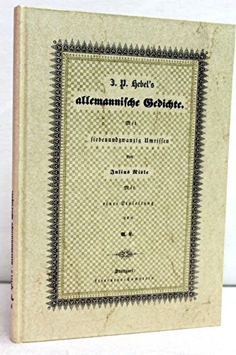 Beispielbild fr Alemannische Gedichte. zum Verkauf von Versandantiquariat  Rainer Wlfel