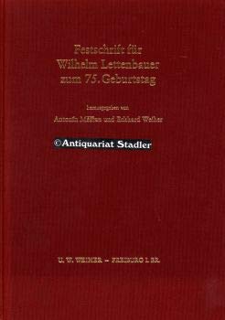 Beispielbild fr Festschrift fr Wilhelm Lettenbauer zum 75. Geburtstag zum Verkauf von ACADEMIA Antiquariat an der Universitt