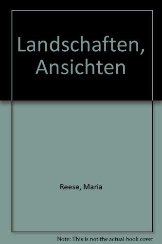 9783922165170: Landschaften, Ansichten (German Edition)